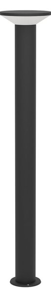 EGLO Bornă luminoasă LED Rigosa, negru, înălțime 100 cm, metal, Negru, Metal, Modern