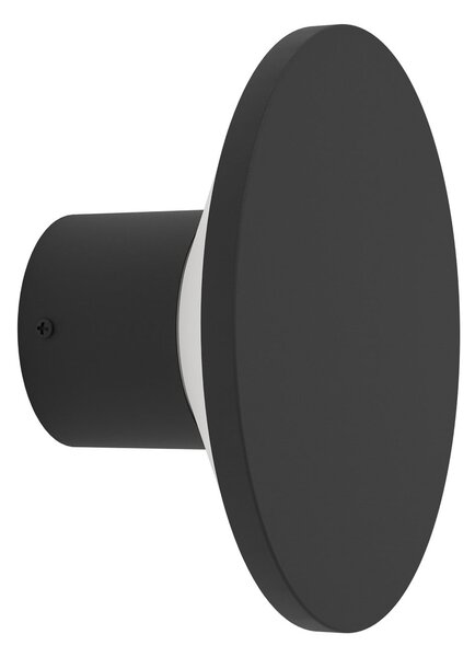 EGLO Lampă de perete pentru exterior cu LED Rigosa, negru, Ø 10 cm, metal, Negru, Metal, Modern