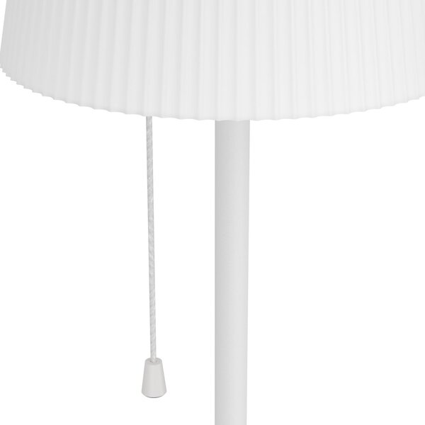 EGLO Lampă solară cu LED pentru terasă Scordiano-L, albă, înălțime 120 cm, Alb, Metal, Modern