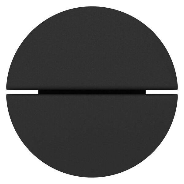EGLO Lampă de perete pentru exterior cu LED Vascella, negru, Ø 18 cm, metal, Negru, Oțel inoxidabil, Modern
