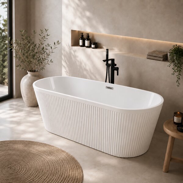 Cada baie freestanding Florenta alba