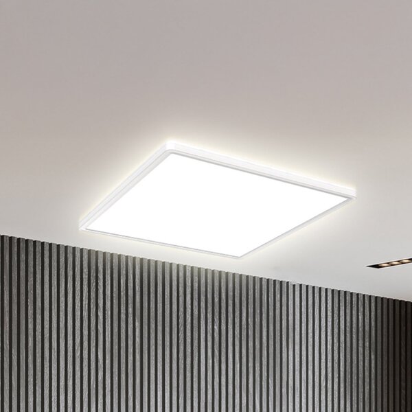 B.K. Licht Panou LED Eki, 42 x cm, alb, Step-dimabil, iluminare din spate, 4.000K, reglabil, Alb, Studiu / Birou, Plastic