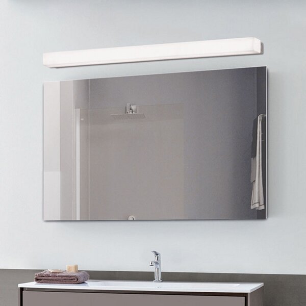 ACB ILUMINACIÓN Lumină de perete cu LED pentru baie Box, 3.000 K, lățime 89 cm, Alb, Baie, Plastic, Modern