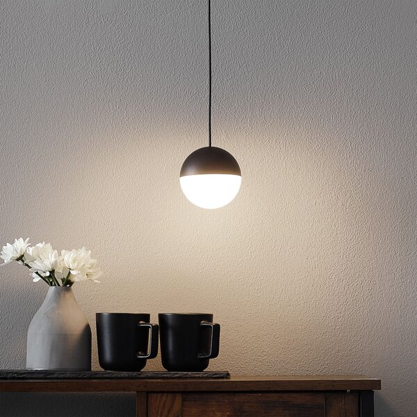 ACB ILUMINACIÓN Custo lampă suspendată LED, 1 bec, Negru, Camera de zi / sufragerie, Aluminiu, Modern