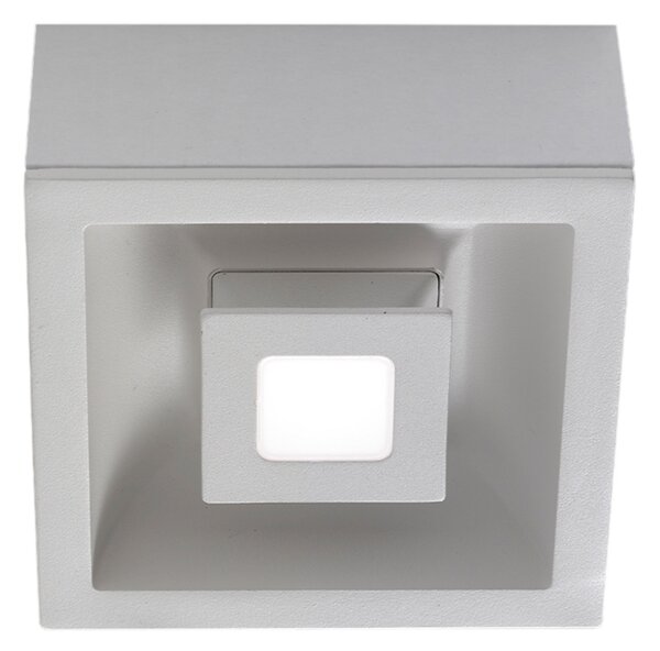 AILATI Eclipse plafonieră LED unghiulară, reglabil, Alb, Camera de zi / sufragerie, Metal, Design