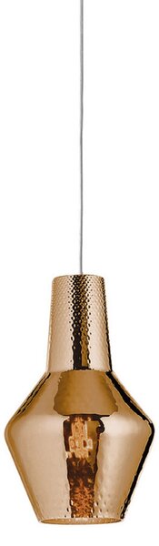 AILATI Lampă suspendată Romeo 130 cm bronz metalic, reglabil, Bronz / Alamă Veche, Camera de zi / sufragerie, Sticlă, Modern