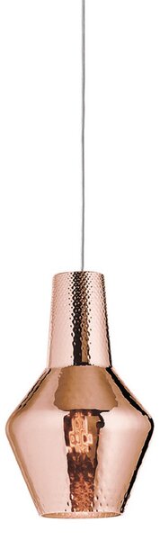 AILATI Lampă suspendată Romeo 130 cm auriu metalic, reglabil, Roz / Rosé, Camera de zi / sufragerie, Sticlă, Modern