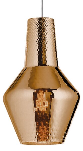 AILATI Lampă suspendată Romeo 130 cm bronz metalic, reglabil, Bronz / Alamă Veche, Camera de zi / sufragerie, Sticlă, Modern