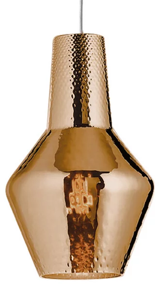 AILATI Lampă suspendată Romeo 130 cm bronz metalic, reglabil, Bronz / Alamă Veche, Camera de zi / sufragerie, Sticlă, Modern