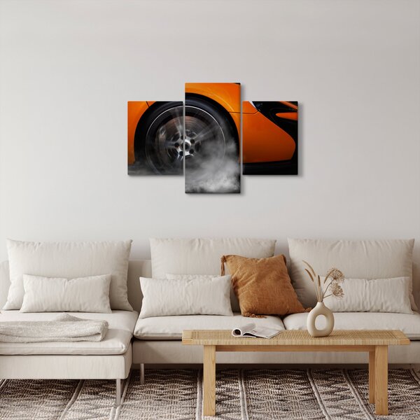 Tablou - Mașină sport portocalie (90x60 cm)