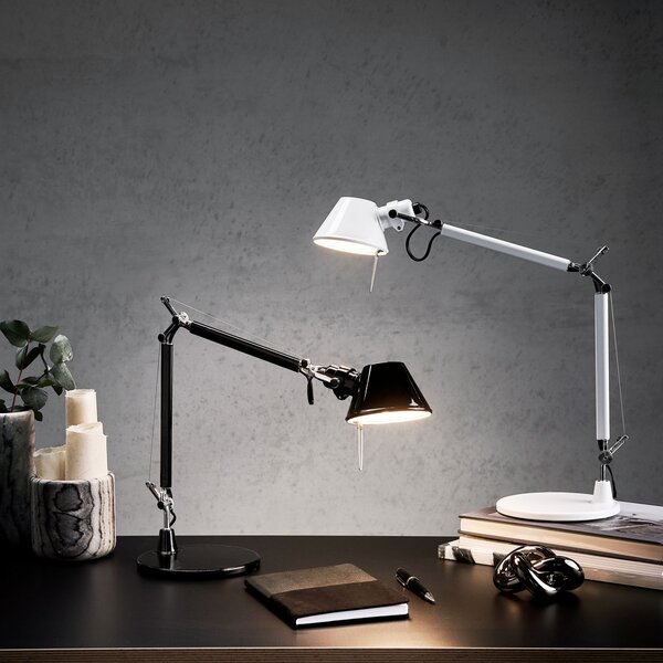 Artemide Lampa de masă Tolomeo Micro, albă, Alb, Studiu / Birou, Metal, Design