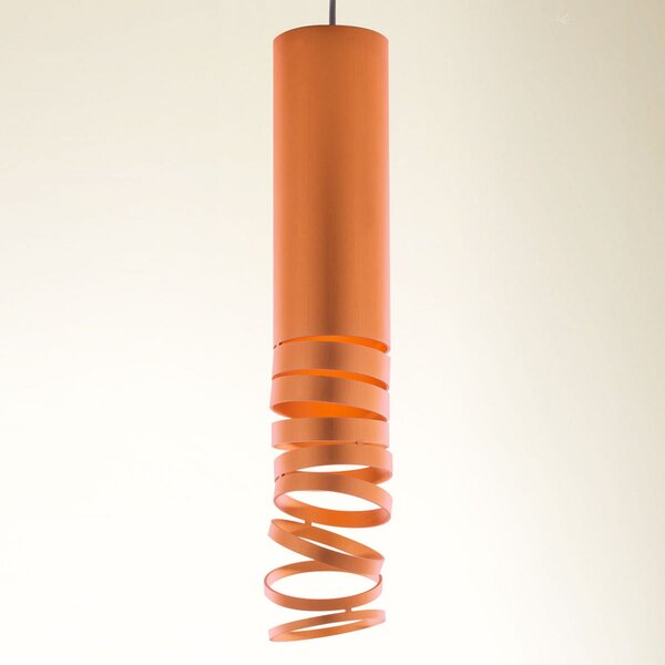 Artemide Lampă suspendată Decomposé, portocaliu, reglabil, Portocaliu, Camera de zi / sufragerie, Metal, Design