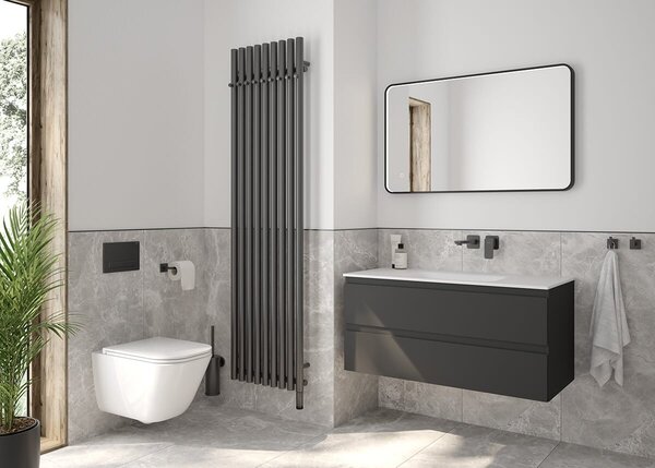 Oltens Torne buton de spălare pentru WC grafit 57101400