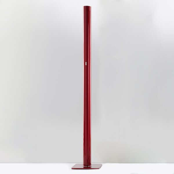 Artemide Ilio - lampadar LED, aplicație roșu 3000K, reglabil, Roșu, Camera de zi / sufragerie, Metal, Design