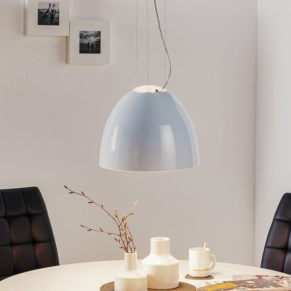 Artemide Nur Mini Gloss lampă suspendată albă, reglabil, Alb, Camera de zi / sufragerie, Metal, Design
