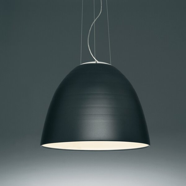 Artemide Nur App lampă suspendată LED, antracit, reglabil, Negru, Camera de zi / sufragerie, Metal, Design