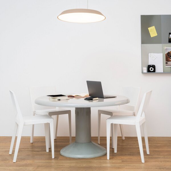 Artemide Febe lampă suspendată LED 2.700K gri, reglabil, Bej, Camera de zi / sufragerie, Plastic, Modern