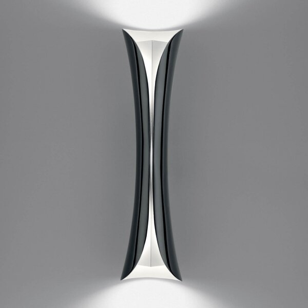 Artemide Cadmo aplică LED GU10 negru/alb, reglabil, Negru, Camera de zi / sufragerie, Plastic, Design