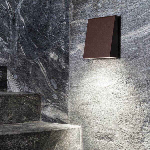 Artemide Cuneo Aplic LED pentru exterior, rugină, Maro / Rugină, Metal, Design