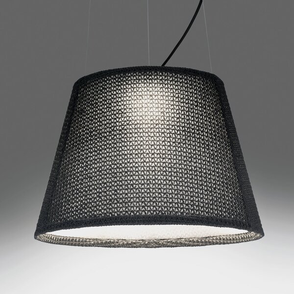 Artemide Tolomeo lampă LED susp exterior, negru, Negru, Metal, Design