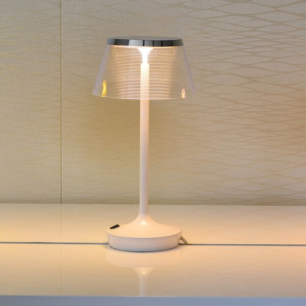 Aluminor La Petite Lampe lampă de masă LED, alb, Alb, Camera de zi / sufragerie, Plastic, Design