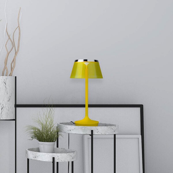 Aluminor La Petite Lampe lampă de masă LED, galben, Galben, Camera de zi / sufragerie, Plastic, Design