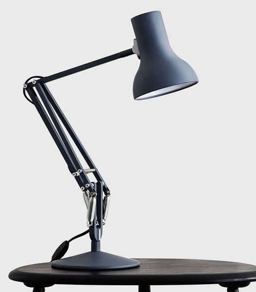 Anglepoise Lampa de masă Type 75 Mini, gri ardezie, Gri, Studiu / Birou, Metal, Design industrial