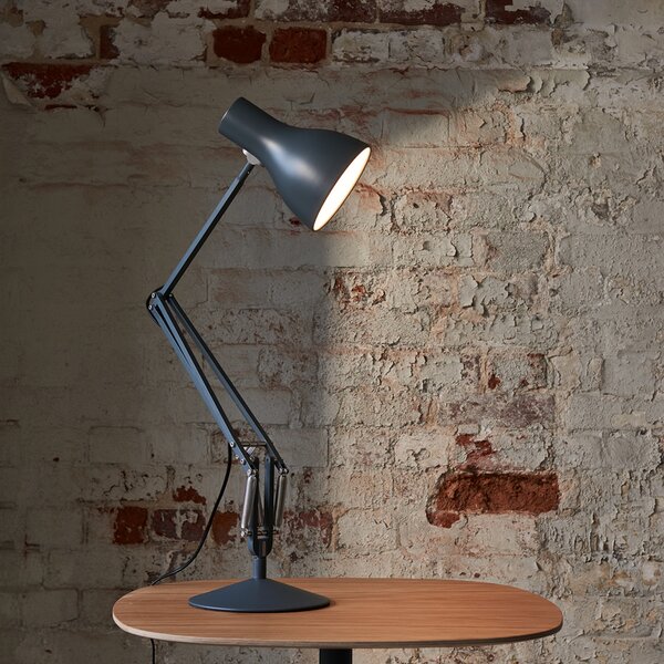 Anglepoise Lampa de masă Type 75, gri ardezie, Gri, Studiu / Birou, Metal, Design industrial