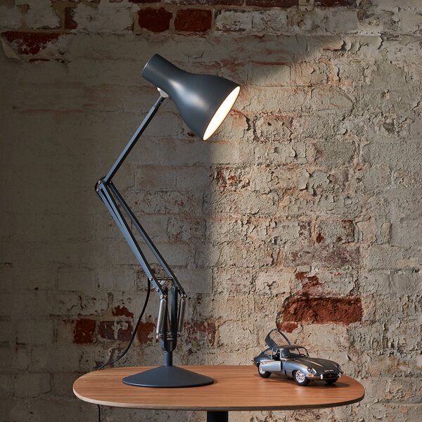 Anglepoise Lampa de masă Type 75, gri ardezie, Gri, Studiu / Birou, Metal, Design industrial