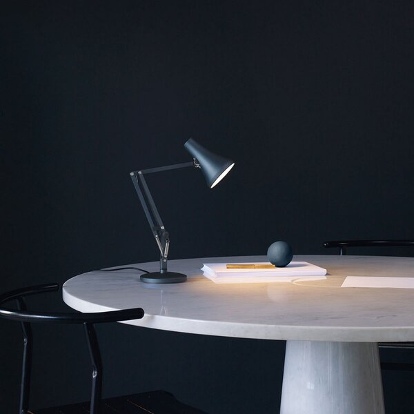 Anglepoise 90 Mini Lampă de masă cu LED albastru oțel, reglabil, Albastru, Studiu / Birou, Metal, Design industrial