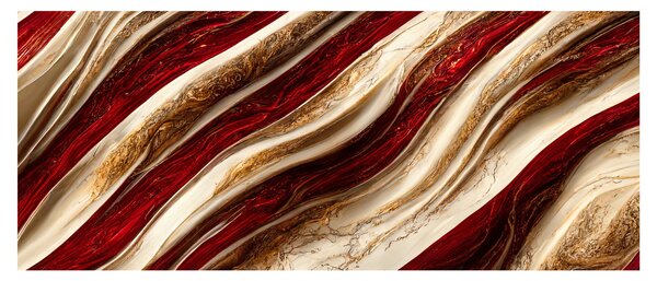 Tablou - Aur - textură albă (120x50 cm)