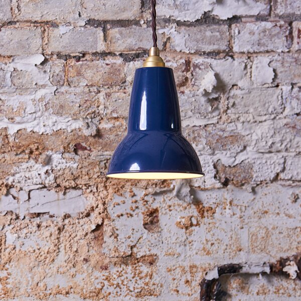 Anglepoise Original 1227 Brass suspendată albastră, reglabil, Albastru, Camera de zi / sufragerie, Metal, Design industrial