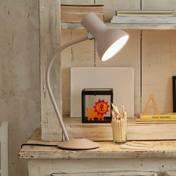 Anglepoise Type 75 Mini lampă de masă, gri bursuc, Gri, Studiu / Birou, Metal, Design