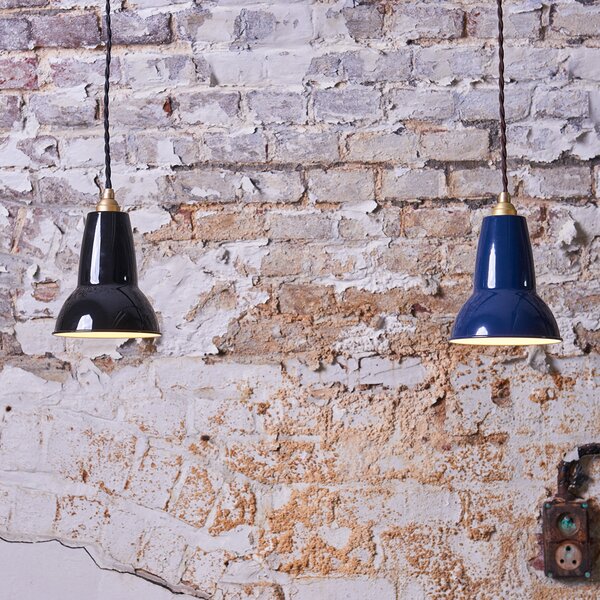 Anglepoise Original 1227 Brass suspendată albastră, reglabil, Albastru, Camera de zi / sufragerie, Metal, Design industrial