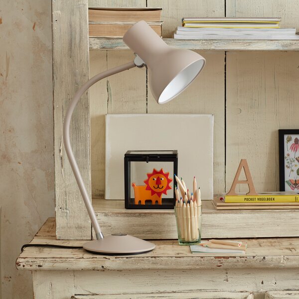 Anglepoise Type 75 Mini lampă de masă, gri bursuc, Gri, Studiu / Birou, Metal, Design