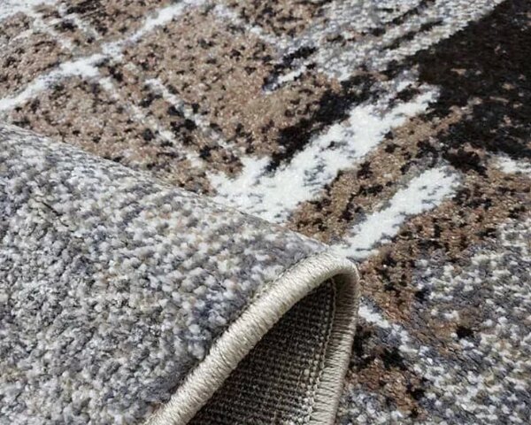 Covor Sufragerie, Model Mira 24037 123, Oval, Gri Maro 80x150