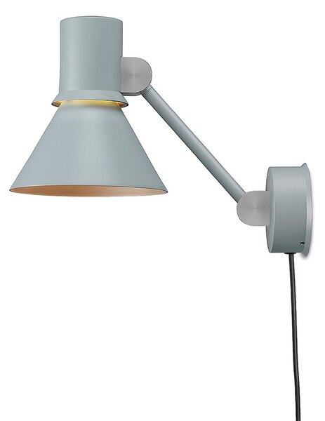 Anglepoise Type 80 W2 aplică ștecăr, gri ceață, Gri, Camera de zi / sufragerie, Metal, Design