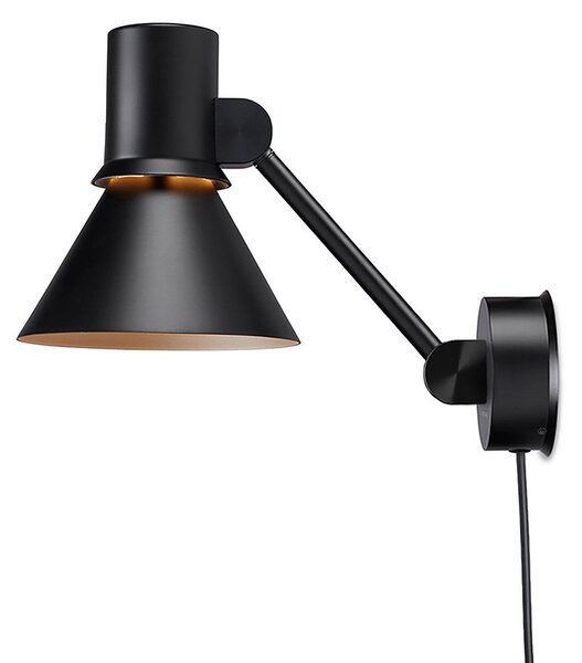 Anglepoise Type 80 W2 aplică, ștecăr, neagră, Negru, Camera de zi / sufragerie, Metal, Design
