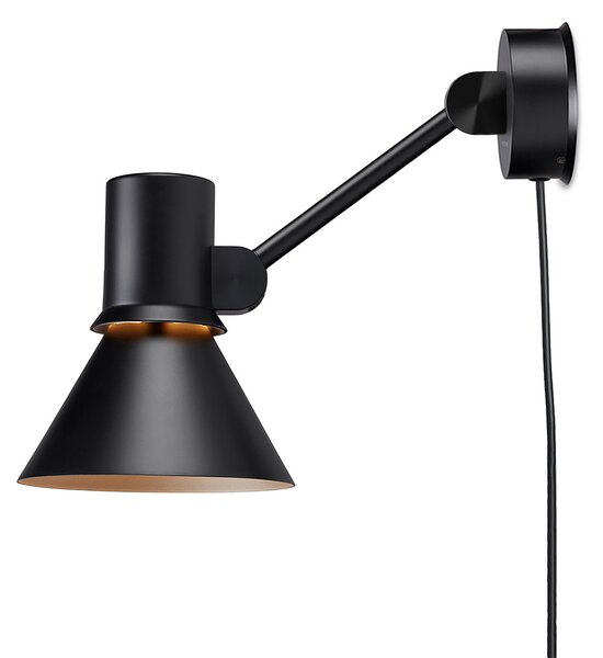 Anglepoise Type 80 W2 aplică, ștecăr, neagră, Negru, Camera de zi / sufragerie, Metal, Design