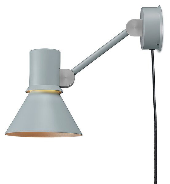 Anglepoise Type 80 W2 aplică ștecăr, gri ceață, Gri, Camera de zi / sufragerie, Metal, Design