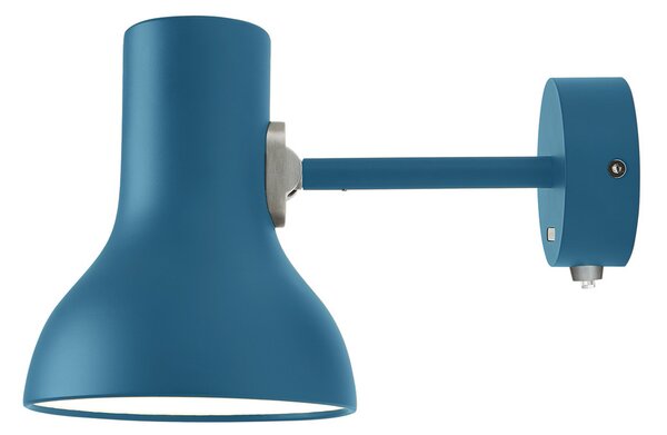 Anglepoise Aplică Type 75 Mini cu întrerupător, albastră, reglabil, Albastru, Camera de zi / sufragerie, Metal, Design