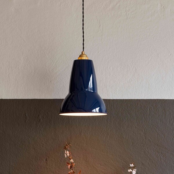 Anglepoise Lampa suspendată Original 1227 Brass Midi, albastră, reglabil, Albastru, Camera de zi / sufragerie, Metal, Design
