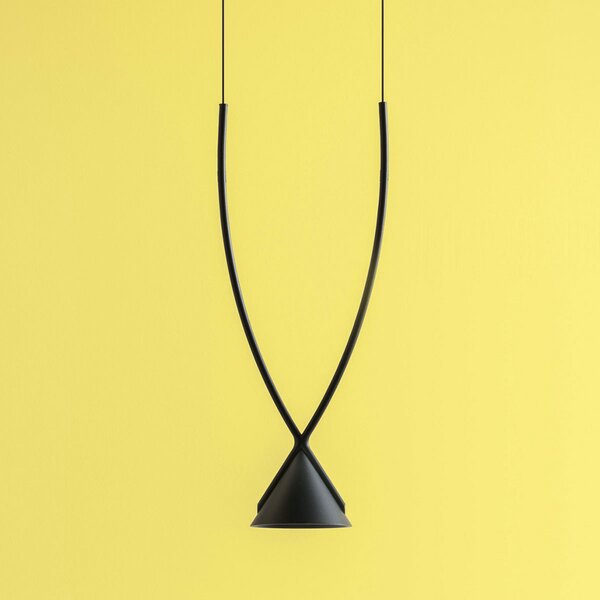 Axo Light Axolight Jewel lampă suspendată LED o sursă negru, Negru, Camera de zi / sufragerie, Plastic, Design