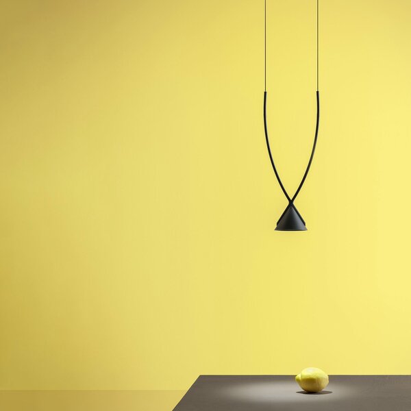Axo Light Axolight Jewel lampă suspendată LED o sursă negru, Negru, Camera de zi / sufragerie, Plastic, Design