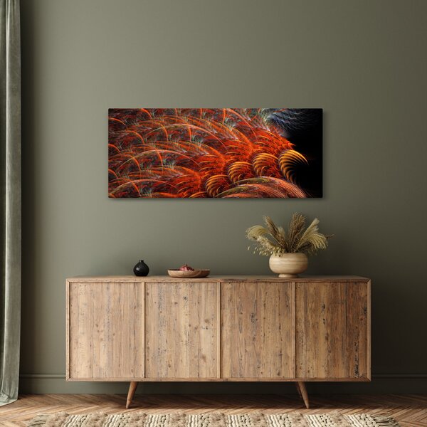 Tablou - Pene de imitație abstractă (120x50 cm)
