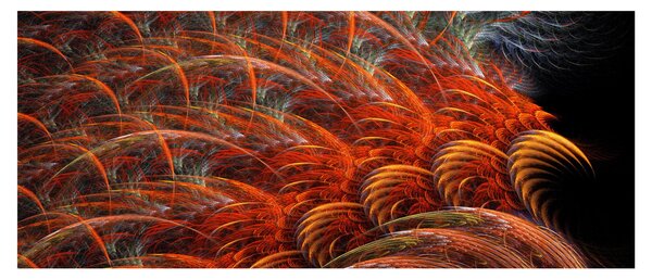 Tablou - Pene de imitație abstractă (120x50 cm)