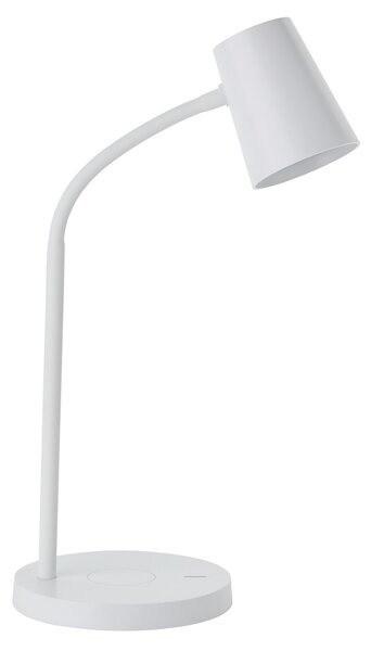 Brilliant Illa lampă de birou LED, albă, reglabil, Alb, Studiu / Birou, Plastic, Modern