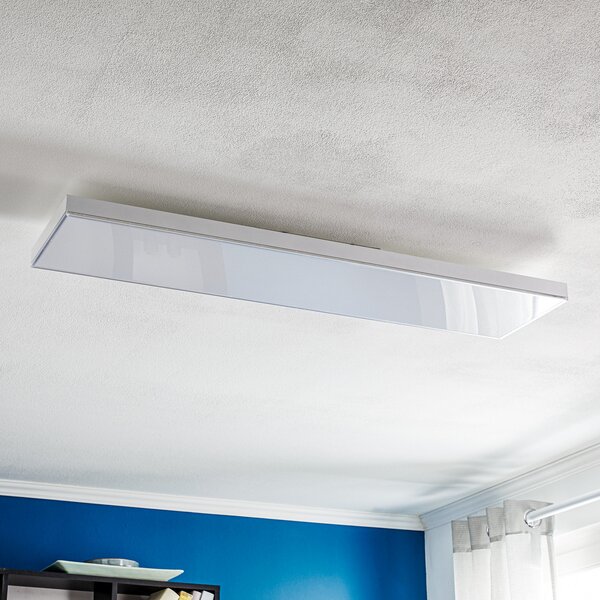 Briloner Frameless cer înstelat LED CCT, 100x25cm, reglabil, Alb, Camera de zi / sufragerie, Plastic, Modern