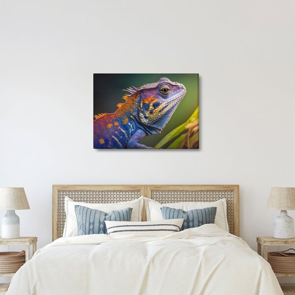 Tablou - Iguana colorată (70x50 cm)
