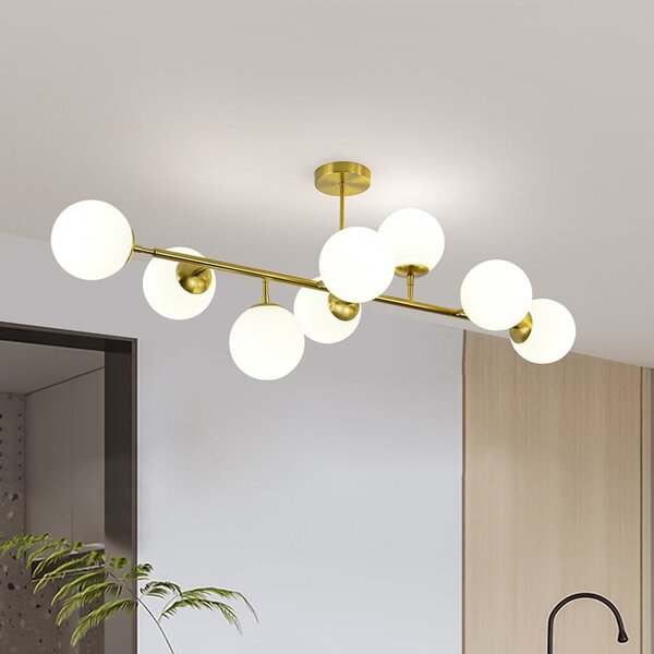 Light Prestige Dorado lampă de tavan x40 W alb-auriu LP-002/8P